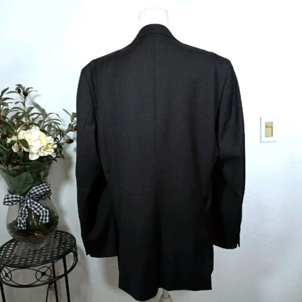 ADOLFO DARK GRAY SPORT COAT EUC